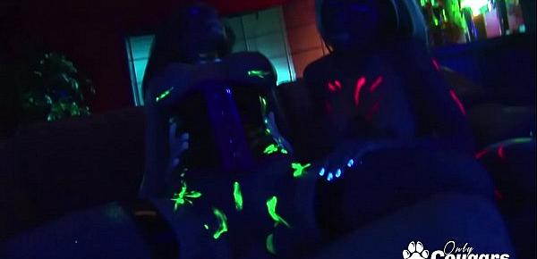  Austin Kincaid and Lela Star Have A Glow In The Dark Threesome